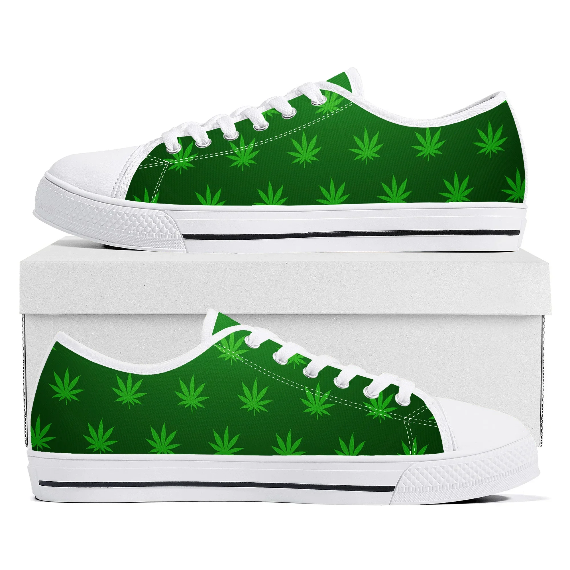 Men Shoes Yellow - Leaf Weed Rasta Marijuana Red Yellow