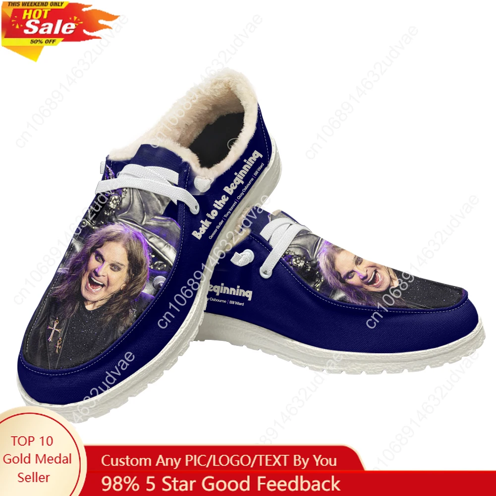 Men Shoes Casual - Ozzy Osbourne 1948-2025 Plush Loafers Men
