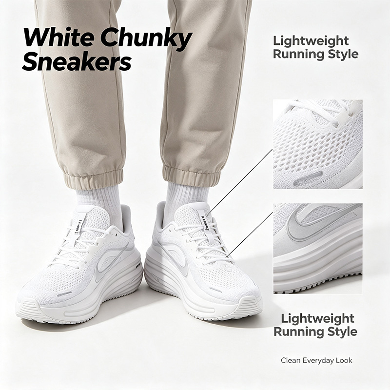 Men Shoes Size Nike - Nike Chunky Running Sneakers White Chunky