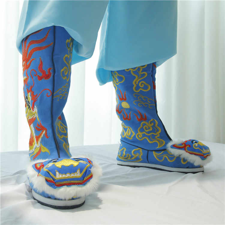 Men Shoes China - Chinese Operas Tiger Head Boots Ancient