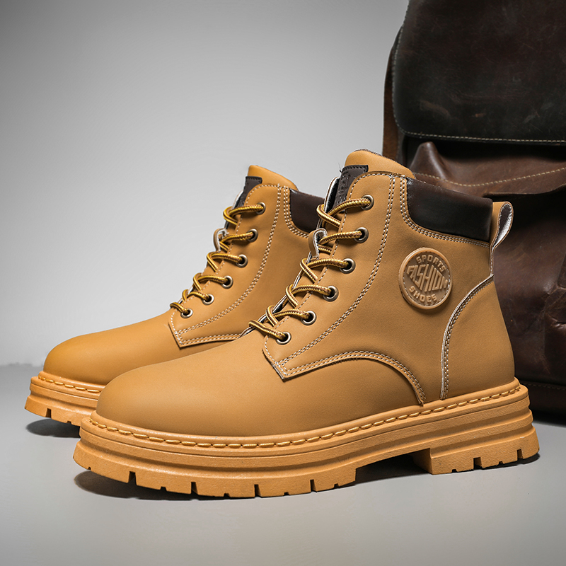 Men's high top boots four seas - đánh giá và giá Men Shoes Yellow