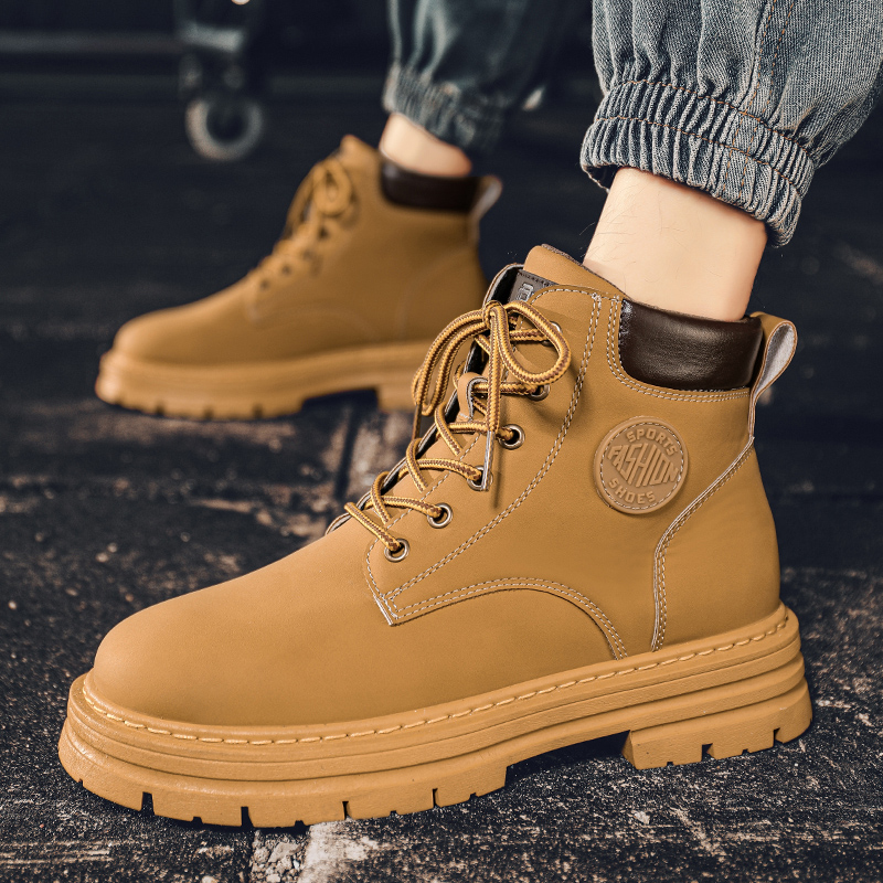 Men's high top boots four seas - đánh giá và giá Men Shoes Yellow