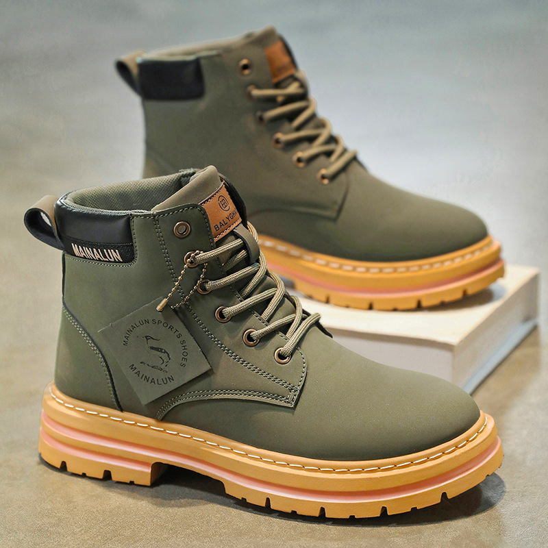 Classic Men High Top Boots Hig - đánh giá và giá Men Shoes Yellow