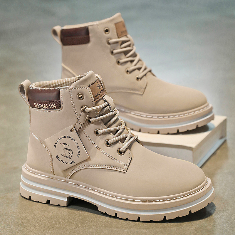 Classic Men High Top Boots Hig - đánh giá và giá Men Shoes Yellow