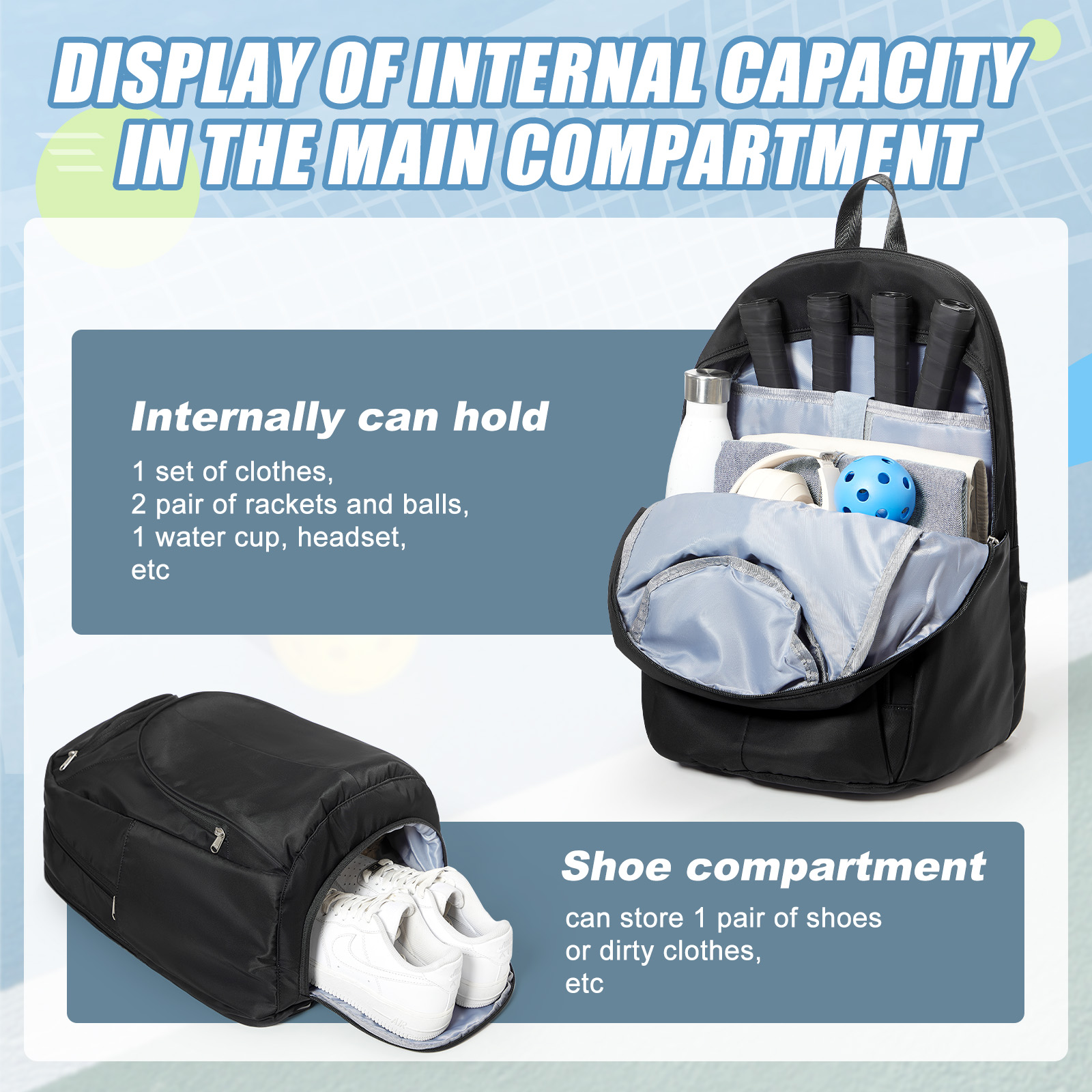 Tennis Bag Tennis Backpack 2 R - đánh giá và giá Men Shoes Casual