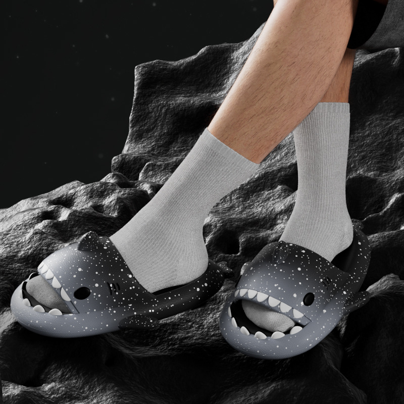 Cute Cartoon Shark Slippers Fo - đánh giá và giá Men Shoes Size To Women