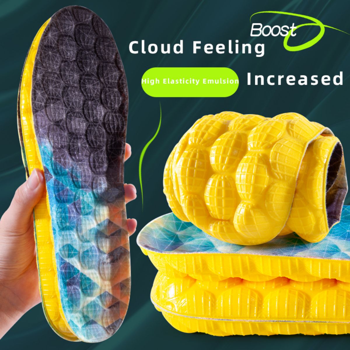 1Pair 4D Cloud Technologyt Hig - đánh giá và giá Men Shoes Yellow