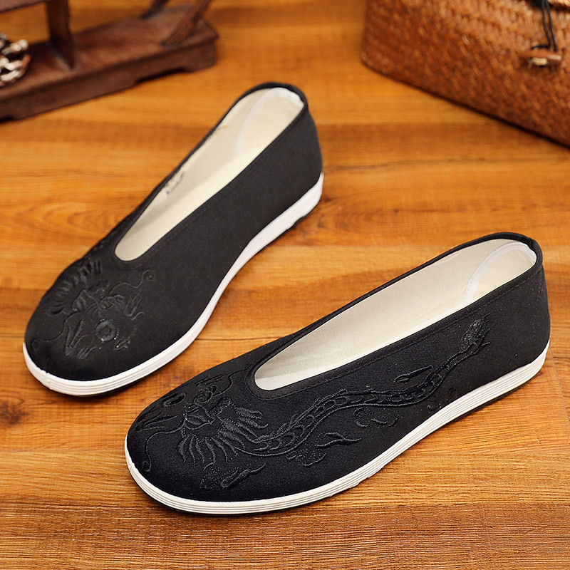 Vintage Chinese Kung Fu Shoes  - đánh giá và giá Men Shoes Yellow