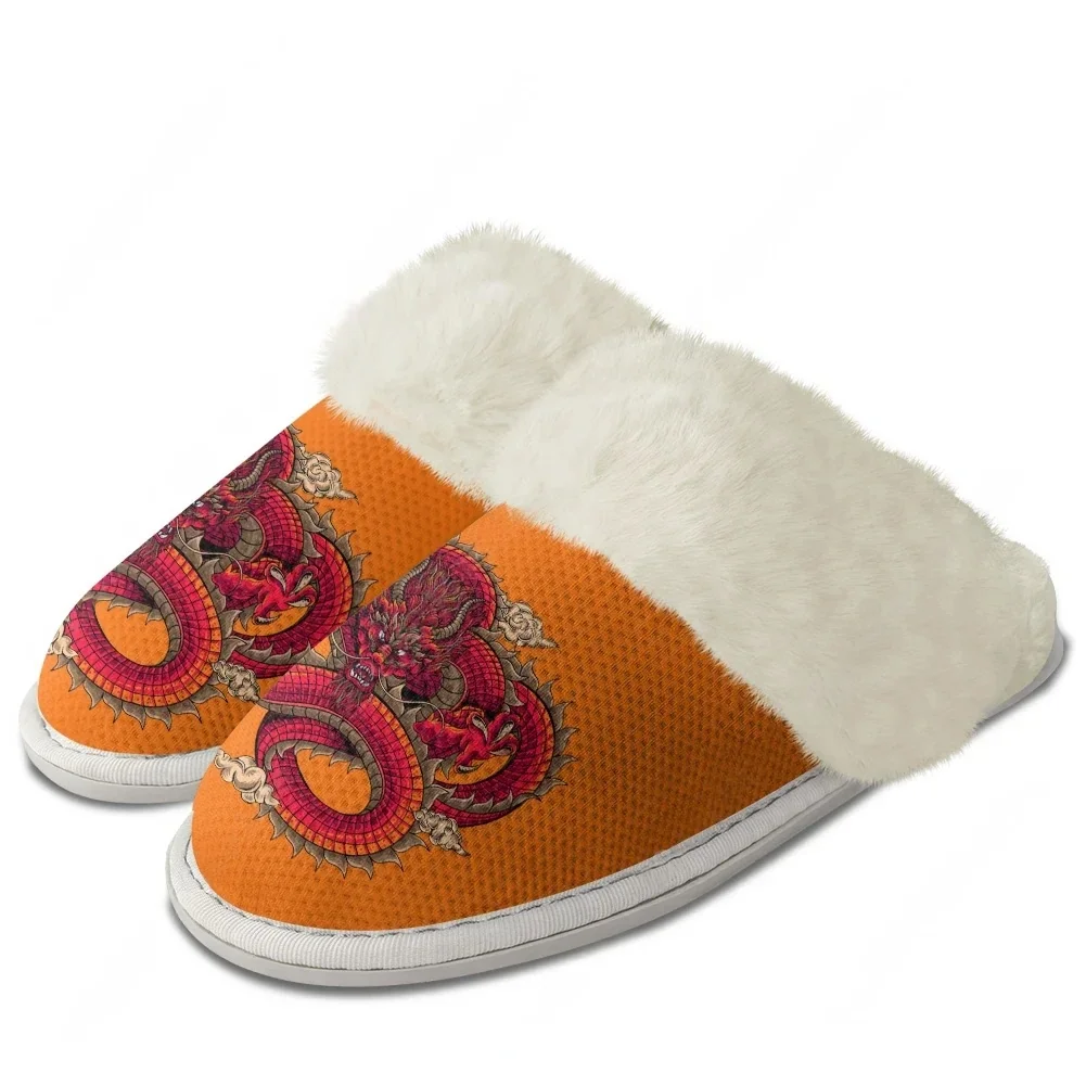 Chinese Dragon Plush Slippers  - đánh giá và giá Men'S Shoes Lightweight