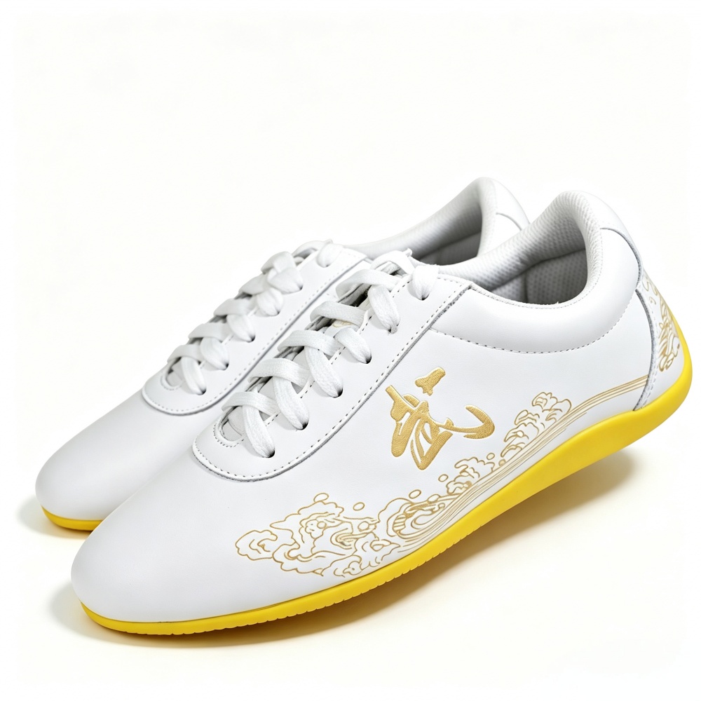 Genuine Leather Tai Chi Shoes  - đánh giá và giá Men Shoes Yellow