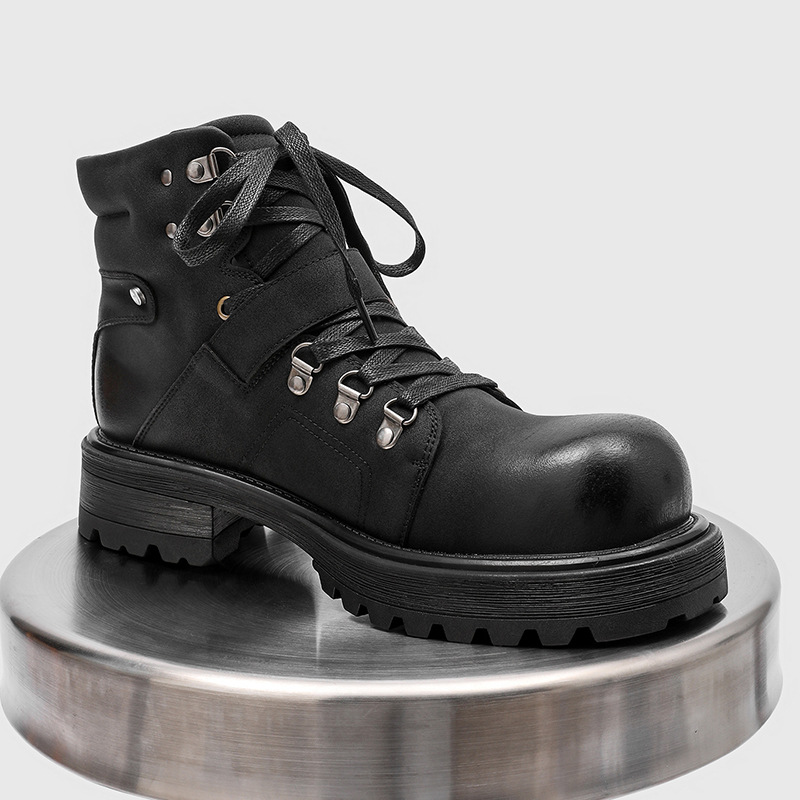 Brand Men Leather Boots Motorc - đánh giá và giá Men Shoes Type