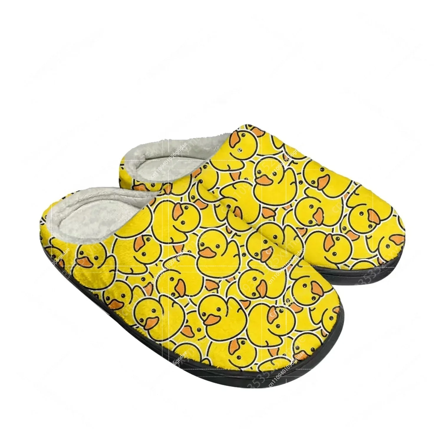 Yellow Duck Print Plush Cotton - đánh giá và giá Men Shoes Yellow